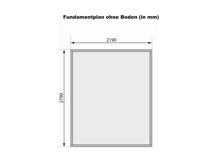 Karibu Gartenhaus Bastrup 4 natur