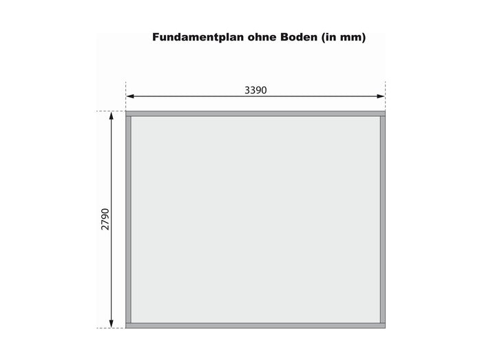 Karibu Gartenhaus Bastrup 7 natur