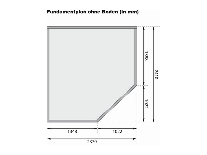 Karibu Gartenhaus Schwandorf 5 terragrau 19 mm