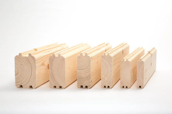 Wolff Finnhaus Zusatzbohle 44 mit Eckabkappung, mm je lfm.