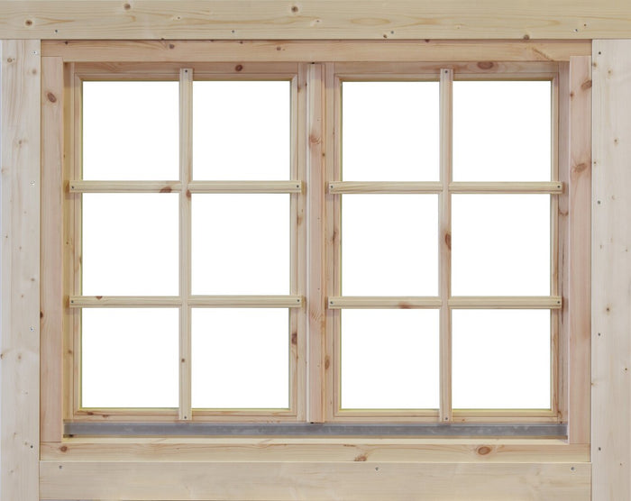 Wolff Finnhaus Doppelfenster Alina 34 Isoliert