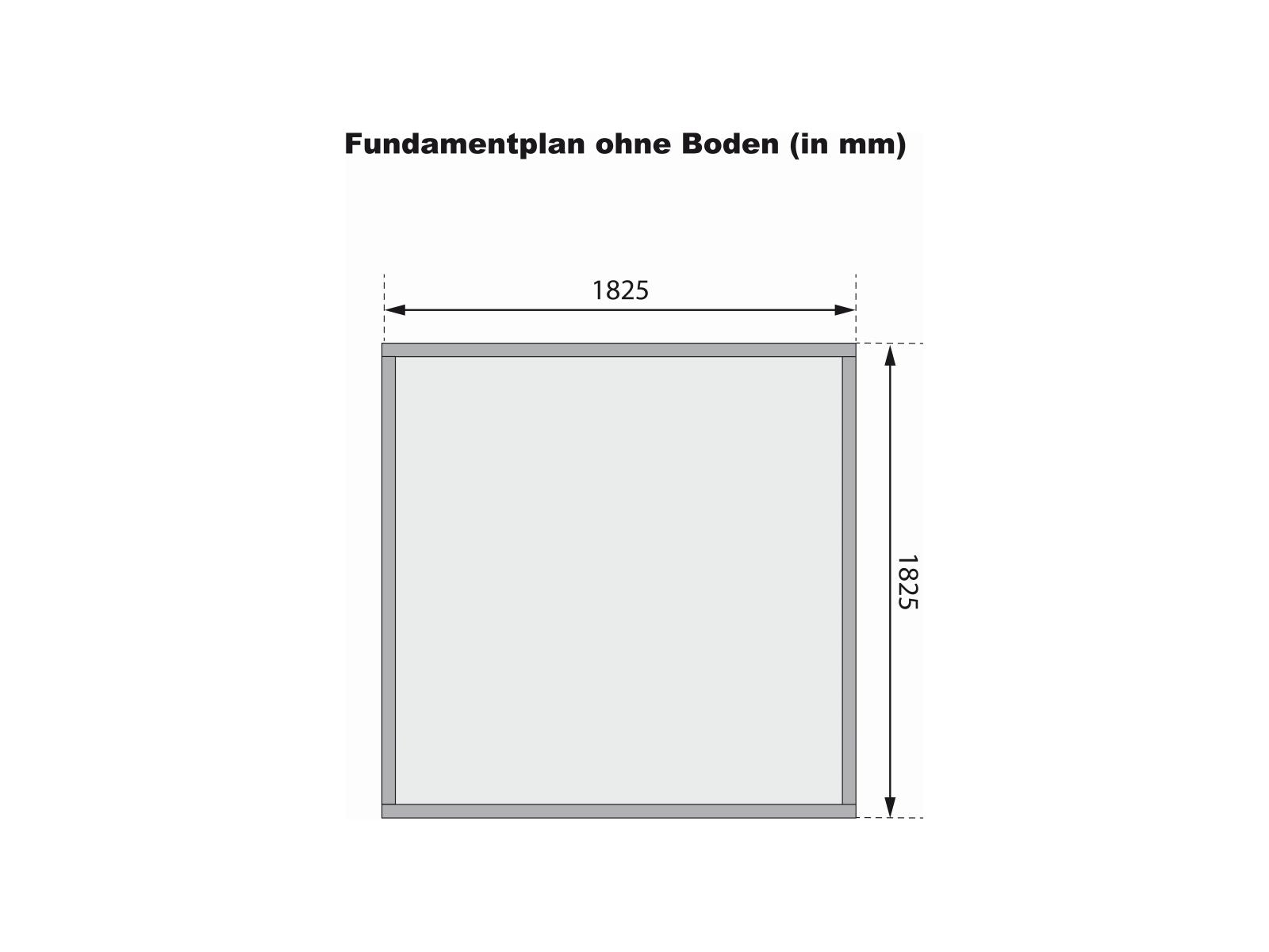 Karibu Gartenhaus Stockach 2 terragrau