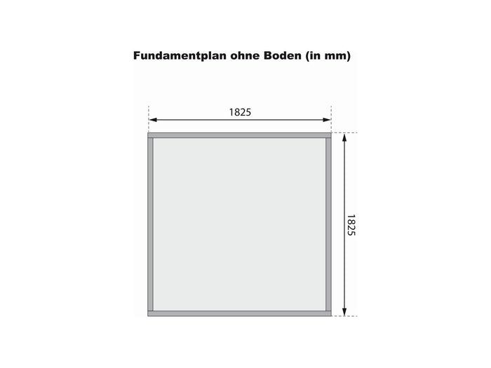 Karibu Gartenhaus Stockach 2 terragrau