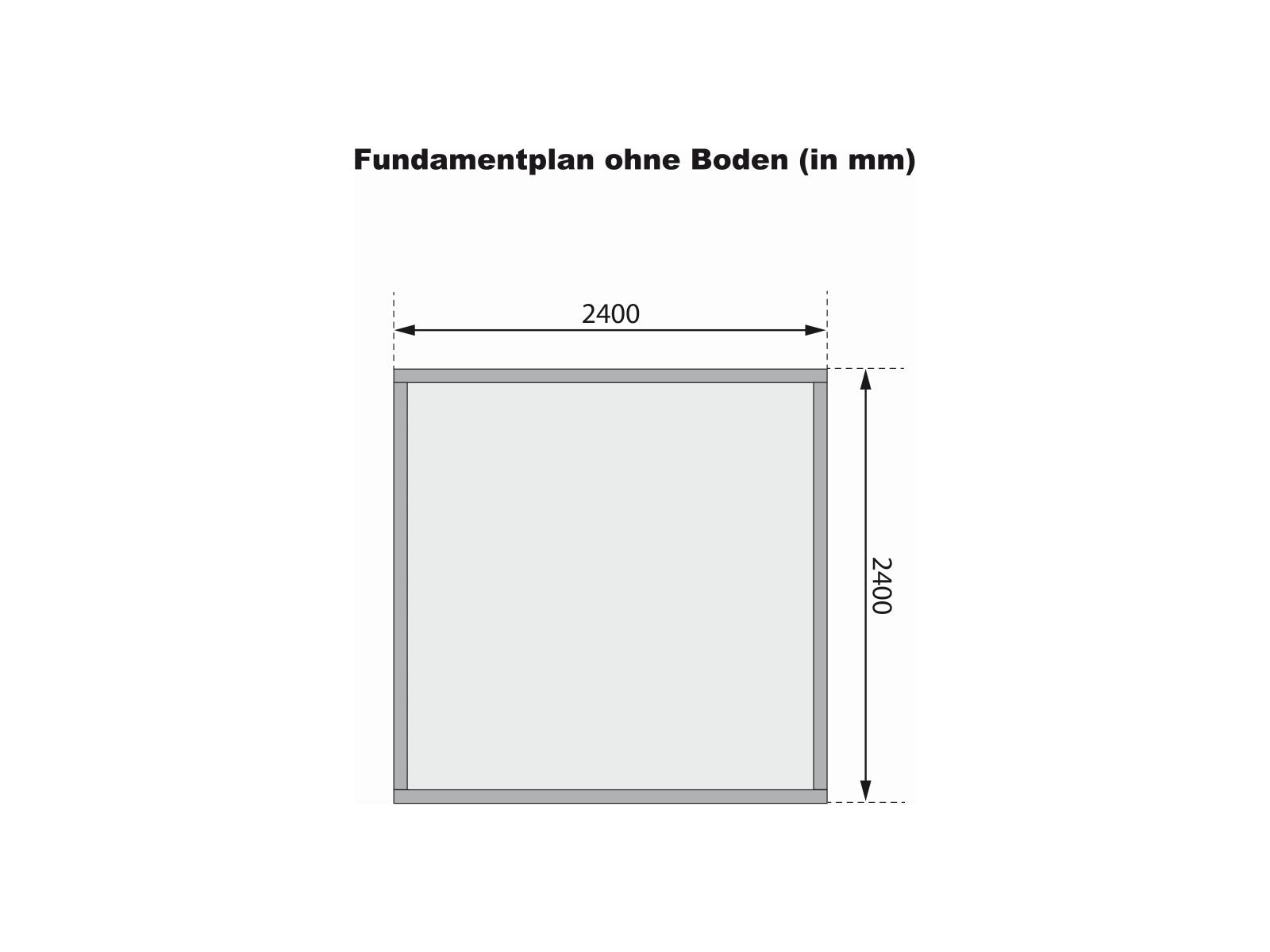 Karibu Gartenhaus Qubic natur