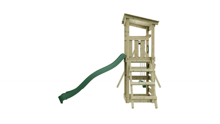 Weka Kinderspielturm Neapel inkl. Rutsche, Kletterwand und Doppelschaukel