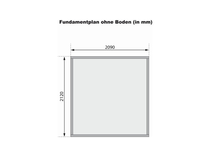 Karibu Gartenhaus Askola 2 terragrau 19 mm