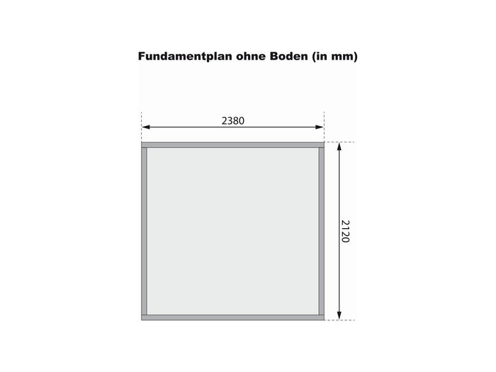 Karibu Gartenhaus Kerko 3 in terragrau 19 mm