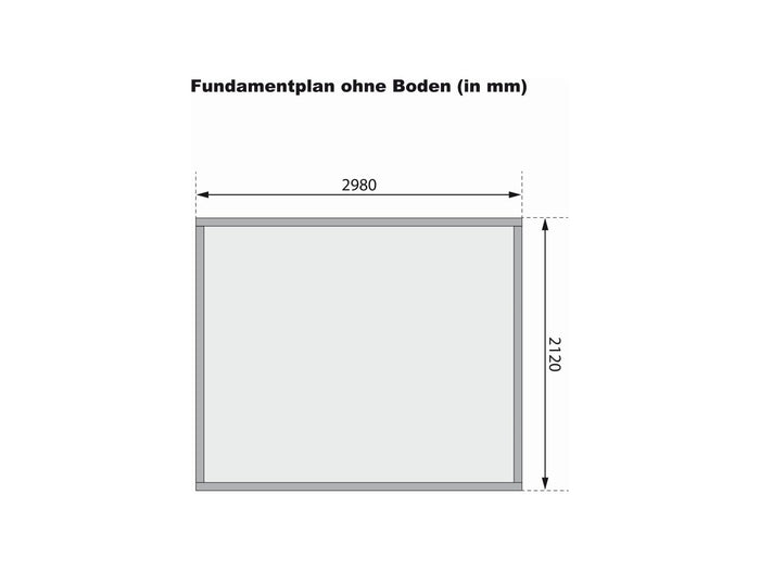 Karibu Gartenhaus Kerko 4 in terragrau 19 mm