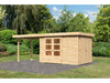 Karibu Gartenhaus Retola 3 mit Anbauschrank und Anbaudachdach 2,80 Meter