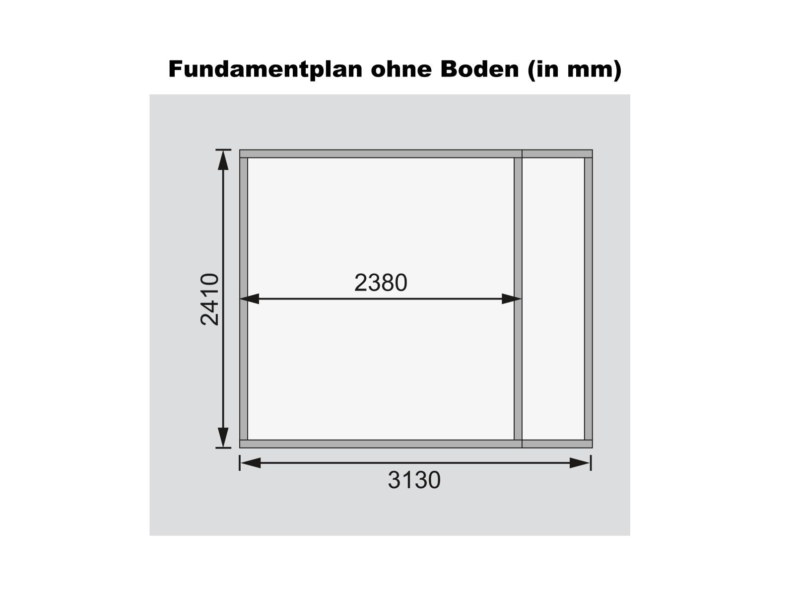 Karibu Gartenhaus Retola 4 inkl. Anbauschrank
