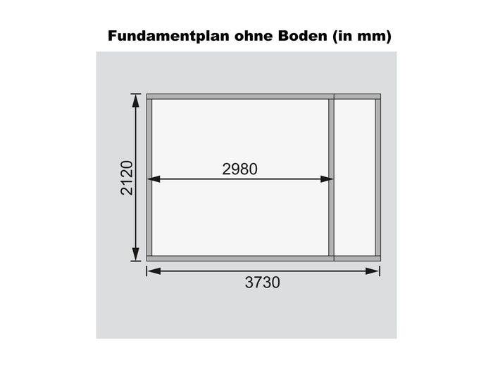 Karibu Gartenhaus Retola 5 inkl. Anbauschrank