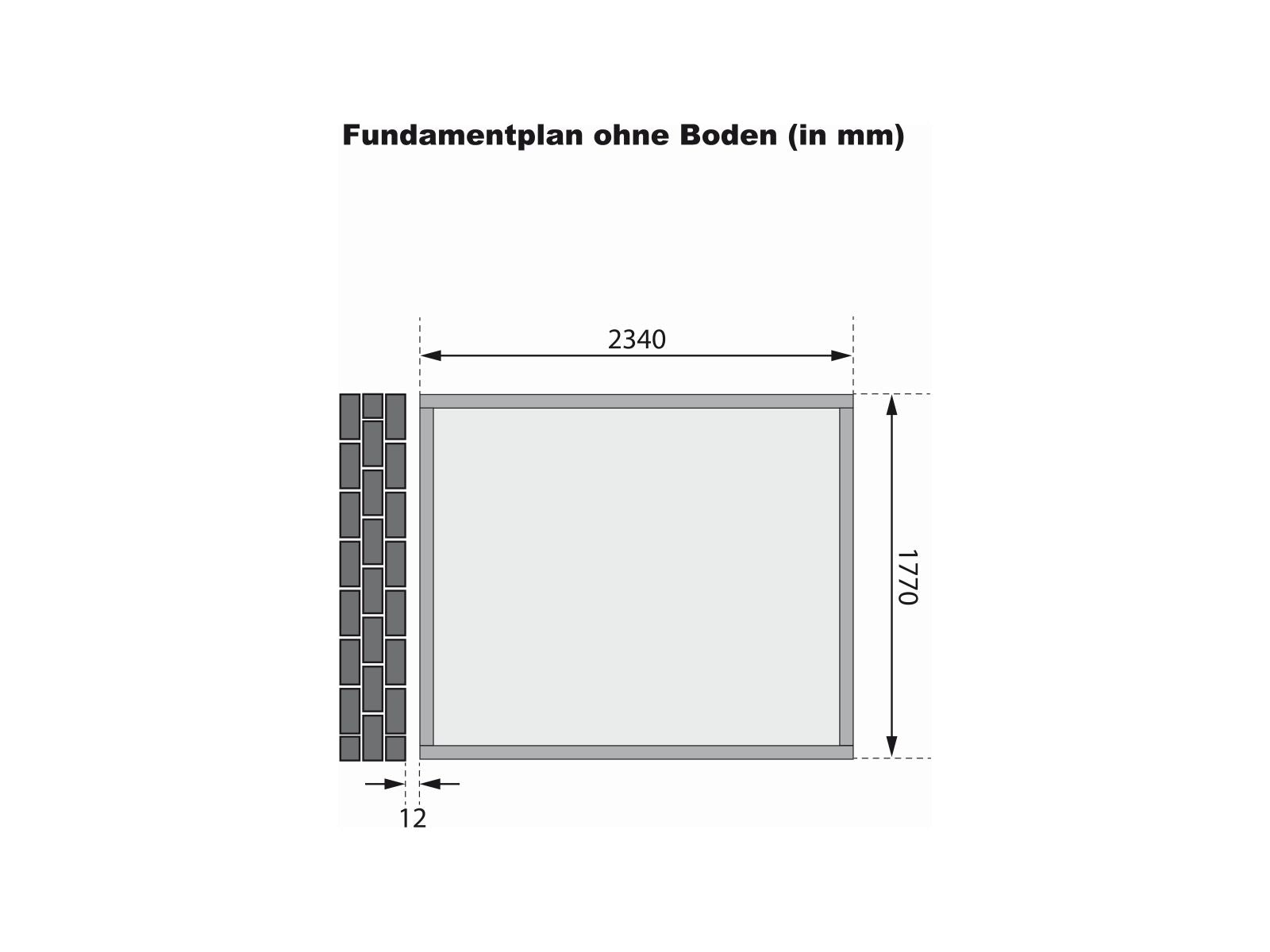 Karibu Gartenhaus Bomlitz 2 terragrau 19 mm