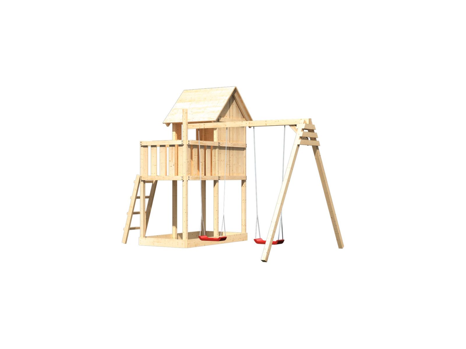 Karibu Stelzenhaus Frieda + Doppelschaukel