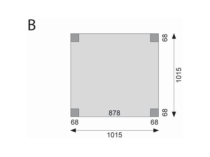 Karibu Stelzenhaus Frieda + Rutsche rot