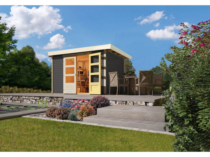 Karibu Gartenhaus Askola 4 terragrau