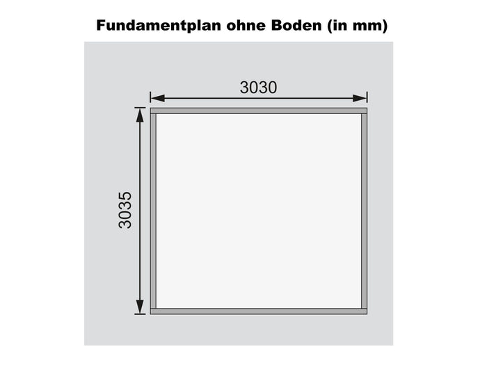 Karibu Gartenhaus Northeim 3 in terragrau 38 mm