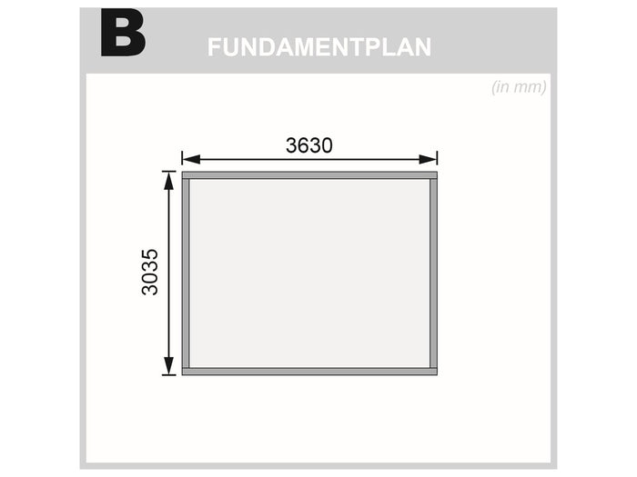 Karibu Gartenhaus Northeim 4 natur 38 mm