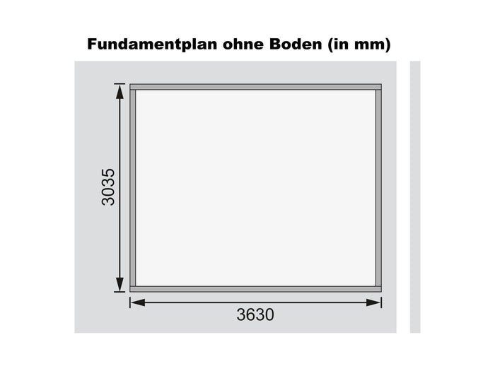 Karibu Gartenhaus Northeim 4 natur 38 mm