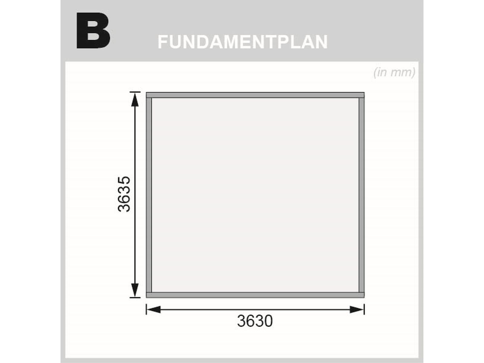 Karibu Gartenhaus Northeim 5 natur 38 mm