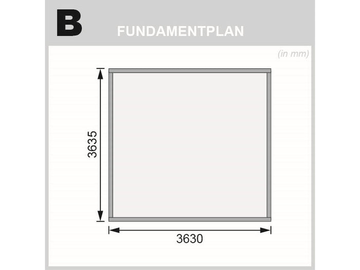 Karibu Gartenhaus Northeim 5 terragrau 38 mm