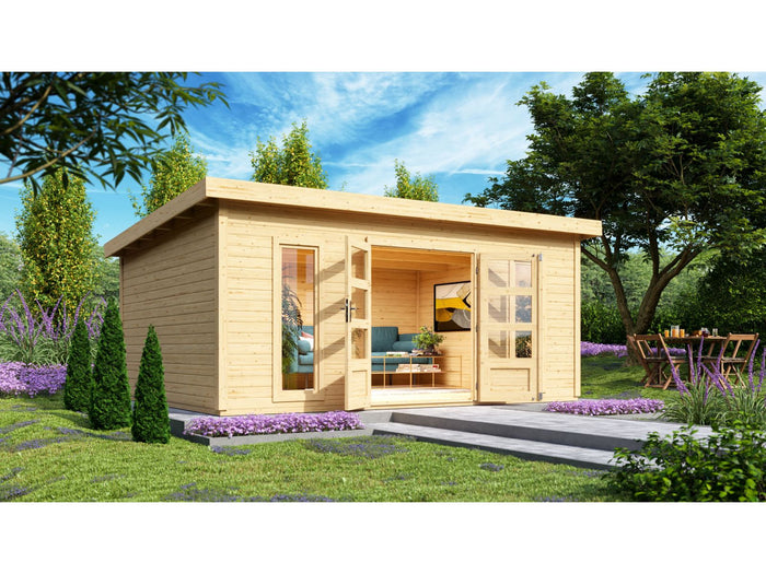 Karibu Gartenhaus Northeim 6 natur 38 mm