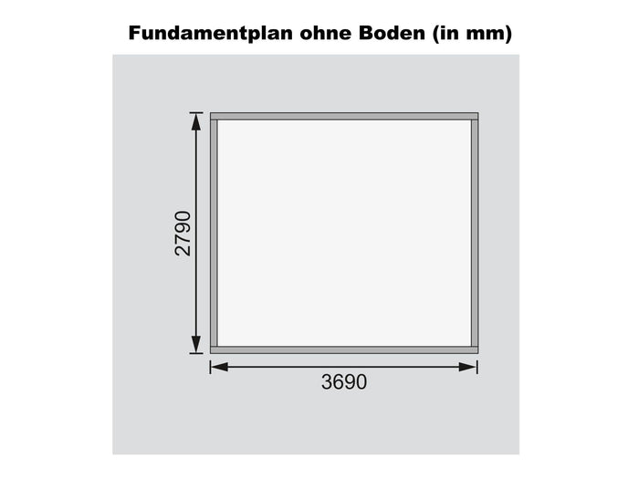 Karibu Gartenhaus Meldorf 5 naturbelassen