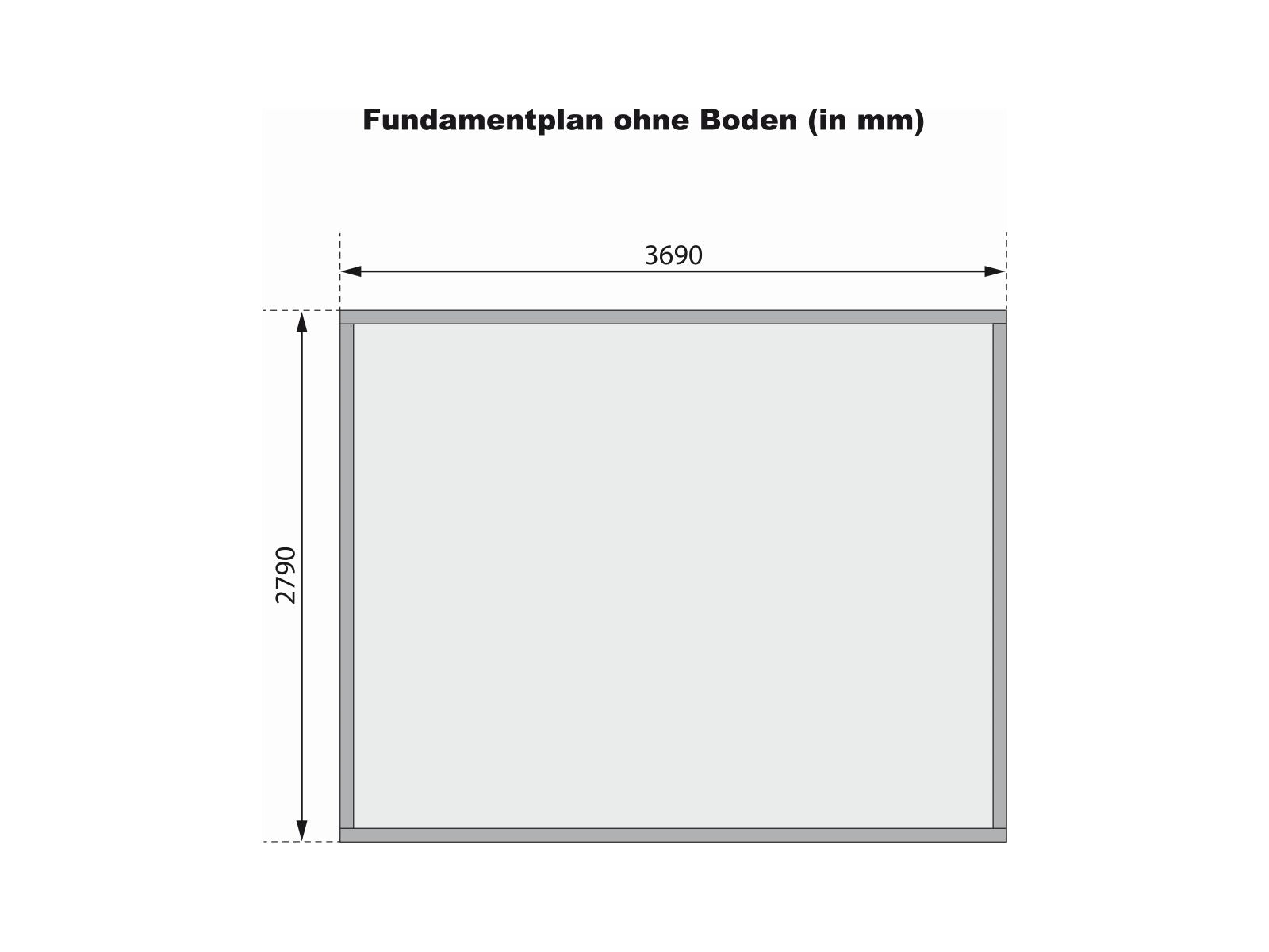 Karibu Gartenhaus Meldorf 5 naturbelassen