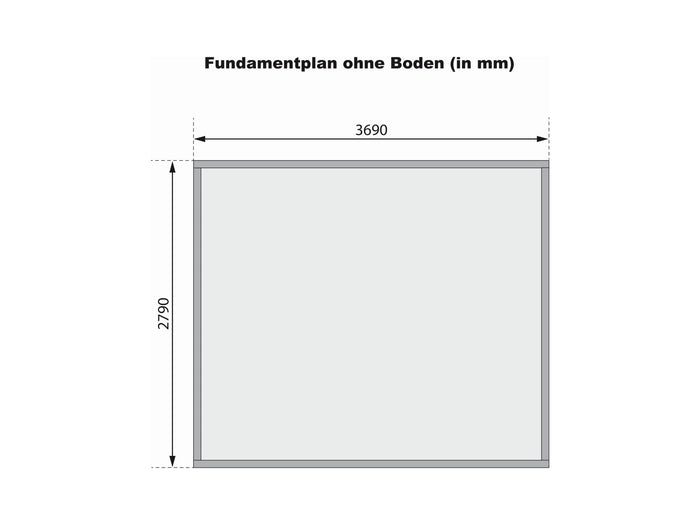 Karibu Gartenhaus Trittau 5 natur
