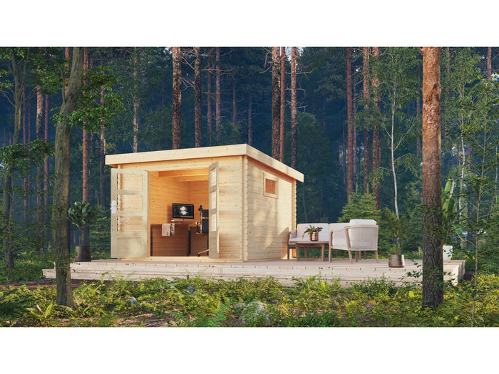 Karibu Gartenhaus Trittau 3 natur