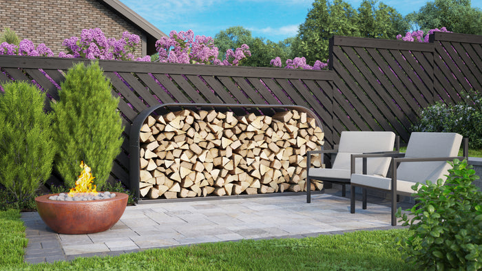 Vitavia Kaminholzregal Ardor 401, flach, granit