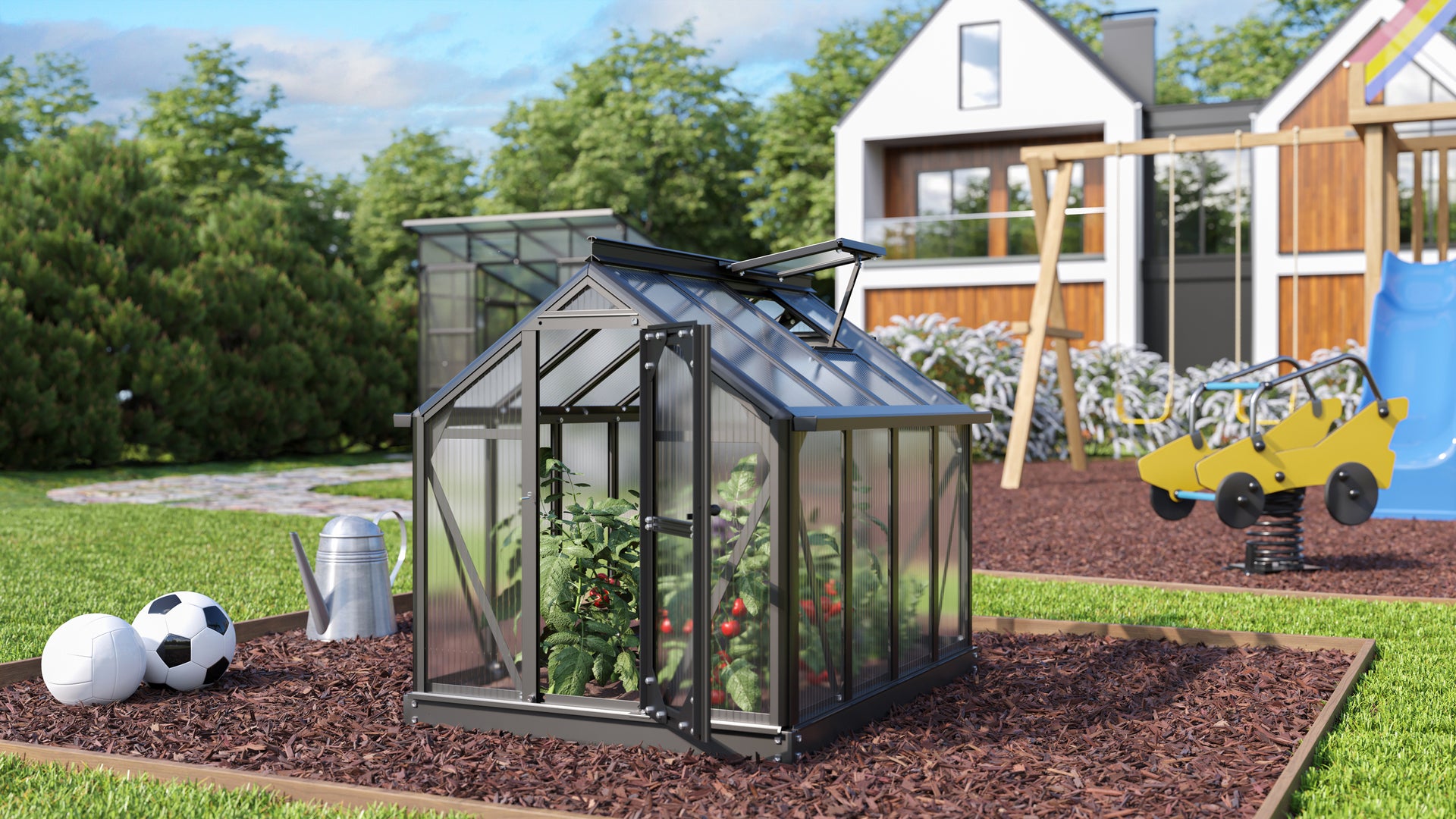 Vitavia Minigewächshaus Merlin HKP 4 mm, Schwarz