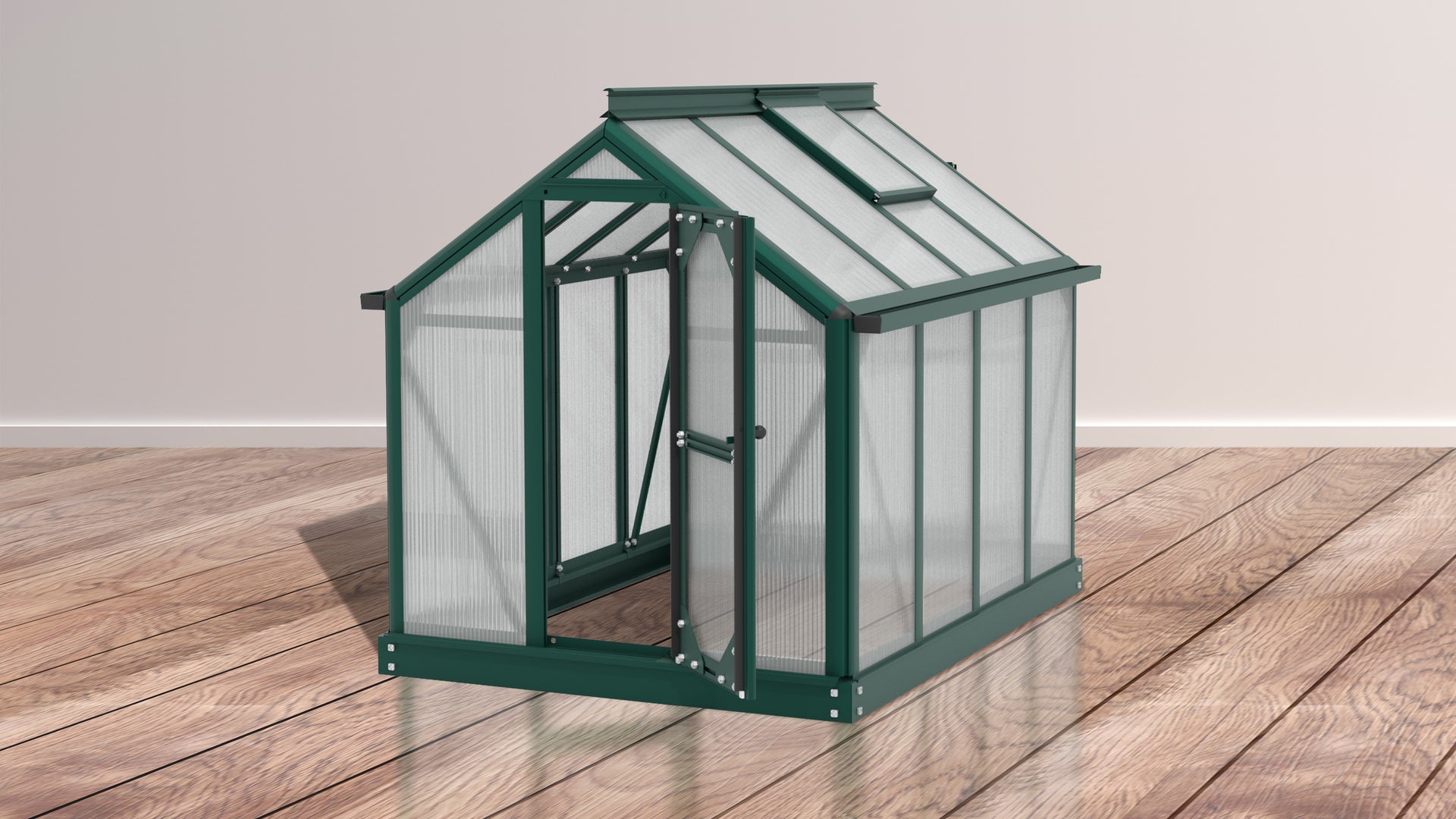 Vitavia Minigewächshaus Merlin HKP 4 mm, Smaragdgrün