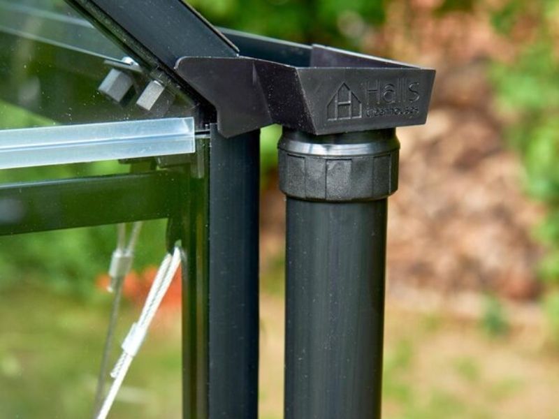 Hall Fallrohr - Qube Lean to - 2 Stück