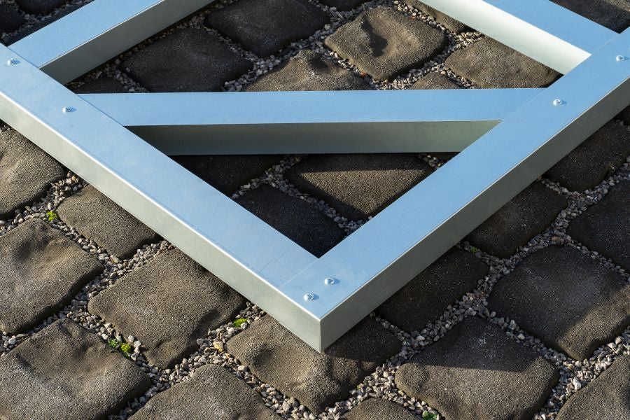 Globel Fundamentbodenrahmen 6x5 für Gartenmanager Dream 65