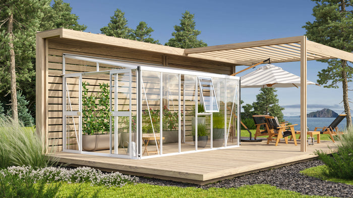 Vitavia Gewächshaus Athena 10200 ESG/HKP, Weiss