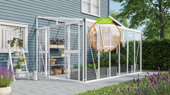 Vitavia Gewächshaus Athena 10200 ESG/HKP, Weiss