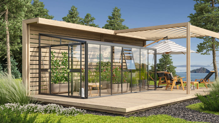 Vitavia Gewächshaus Athena 11900 ESG/HKP, Schwarz