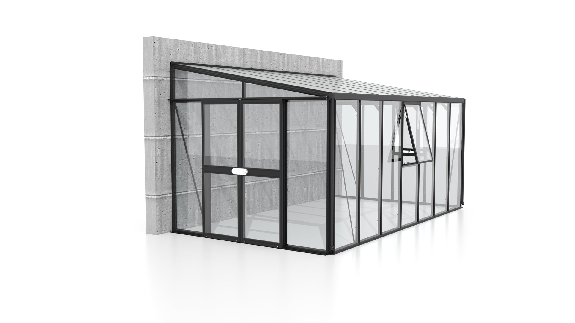 Vitavia Gewächshaus Athena 11900 ESG/HKP, Schwarz