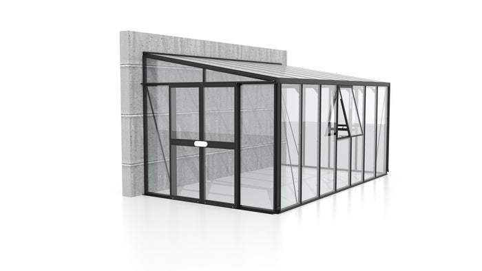 Vitavia Gewächshaus Athena 11900 ESG/HKP, Schwarz