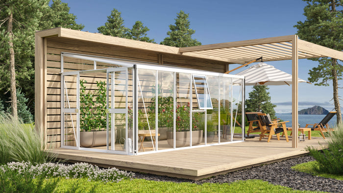 Vitavia Gewächshaus Athena 11900 ESG/HKP, Weiss