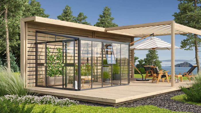 Vitavia Gewächshaus Athena 8600 ESG/HKP, schwarz