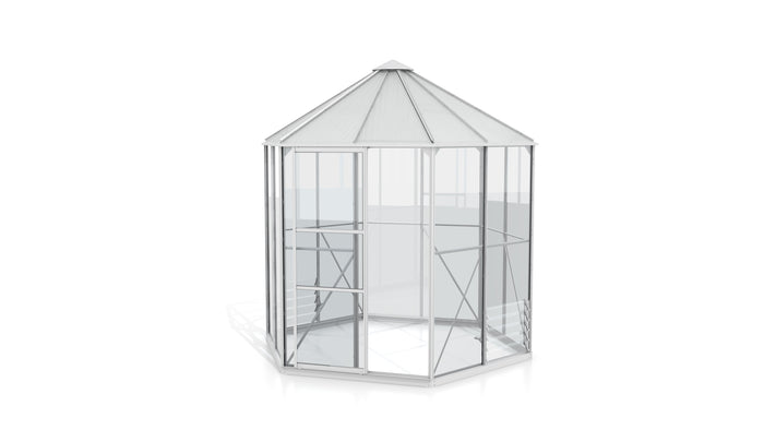 Vitavia Gewächshaus Hera 4500 ESG/HKP, Alu, inkl. Fundament