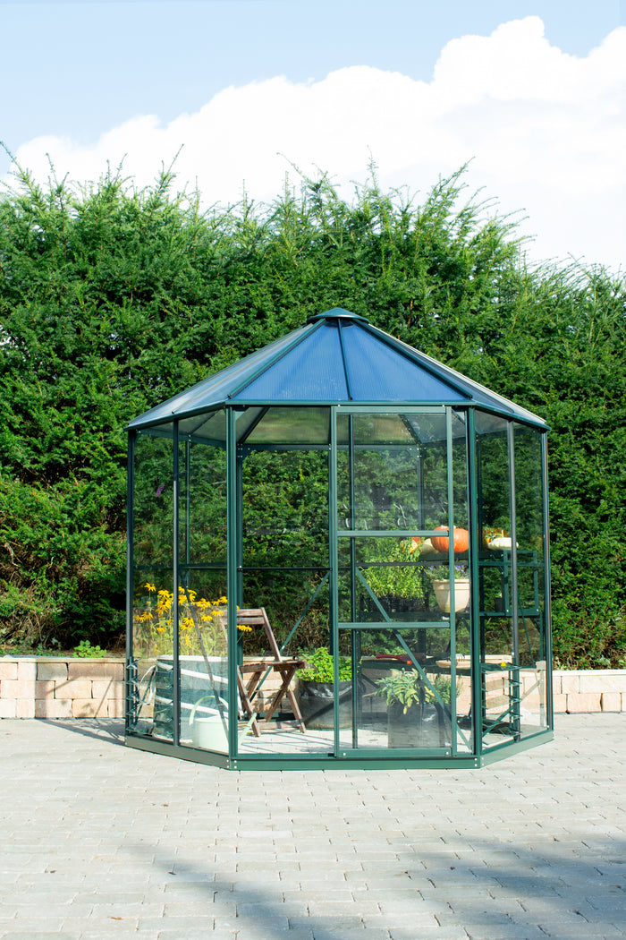 Vitavia Gewächshaus Hera 4500 ESG/HKP in smaragdgrün, inkl. Fundament