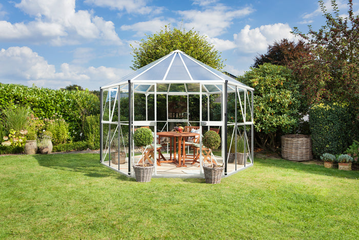 Vitavia Gewächshaus Hera 9000 ESG 3 mm u. HKP 6 mm weiß