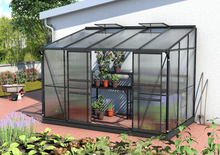 Vitavia Gewächshaus Ida 6500 HKP 4 mm, Schwarz