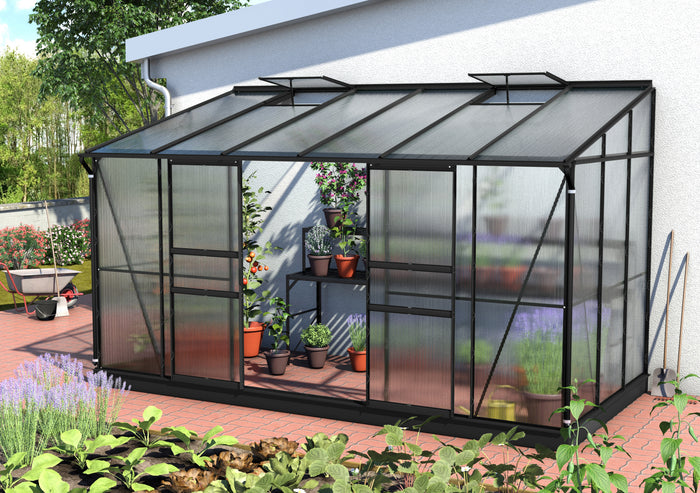 Vitavia Gewächshaus Ida 7800 HKP 4 mm, Schwarz