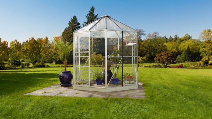 Vitavia Gewächshaus Hera 4500 ESG/HKP, Alu, inkl. Fundament