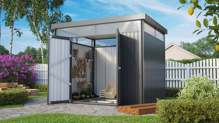 Pergart Gerätehaus Rheinfelden 108 anthrazit matt