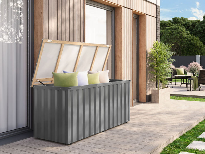 Karibu Metallbox Indium 3, Graualuminium