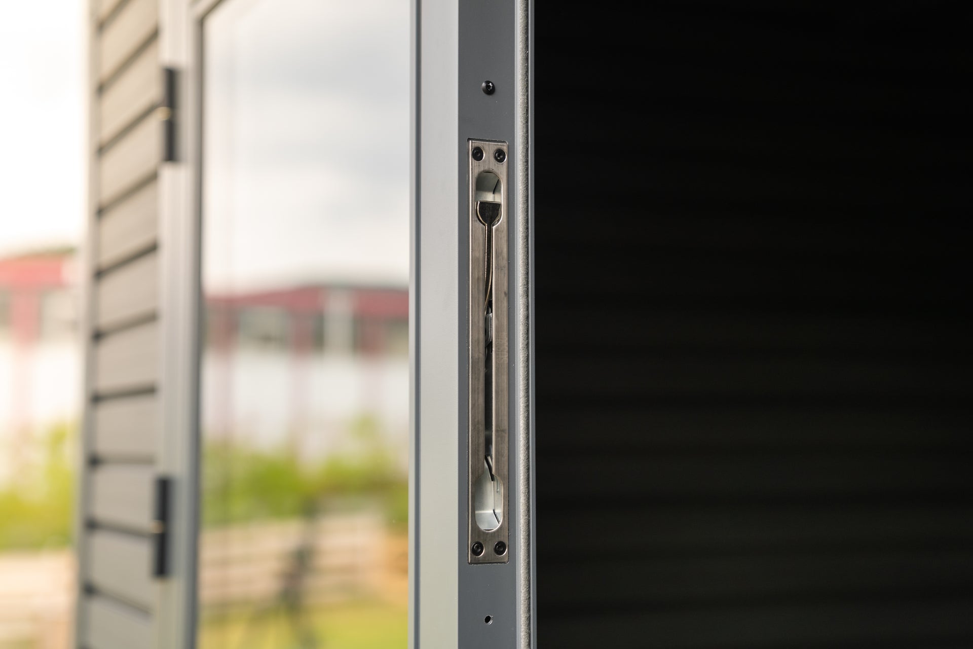 WPC Gartenhaus Linia 2020 inkl. Dachrinnen-Set, 2-farbig Grau/Anthrazit